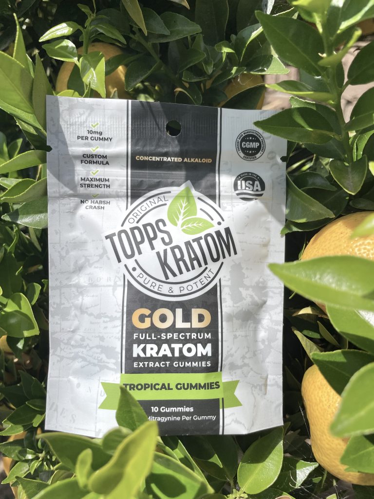 Topps Kratom Gold Full Spectrum Kratom Extract Gummies