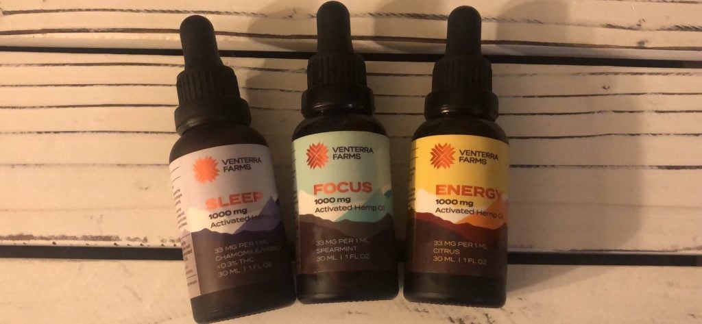 Photo of Venterra Farms tincture bottles